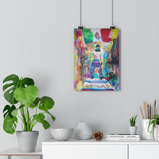 "Resistir" de Justin Moreno, impresión artística giclée