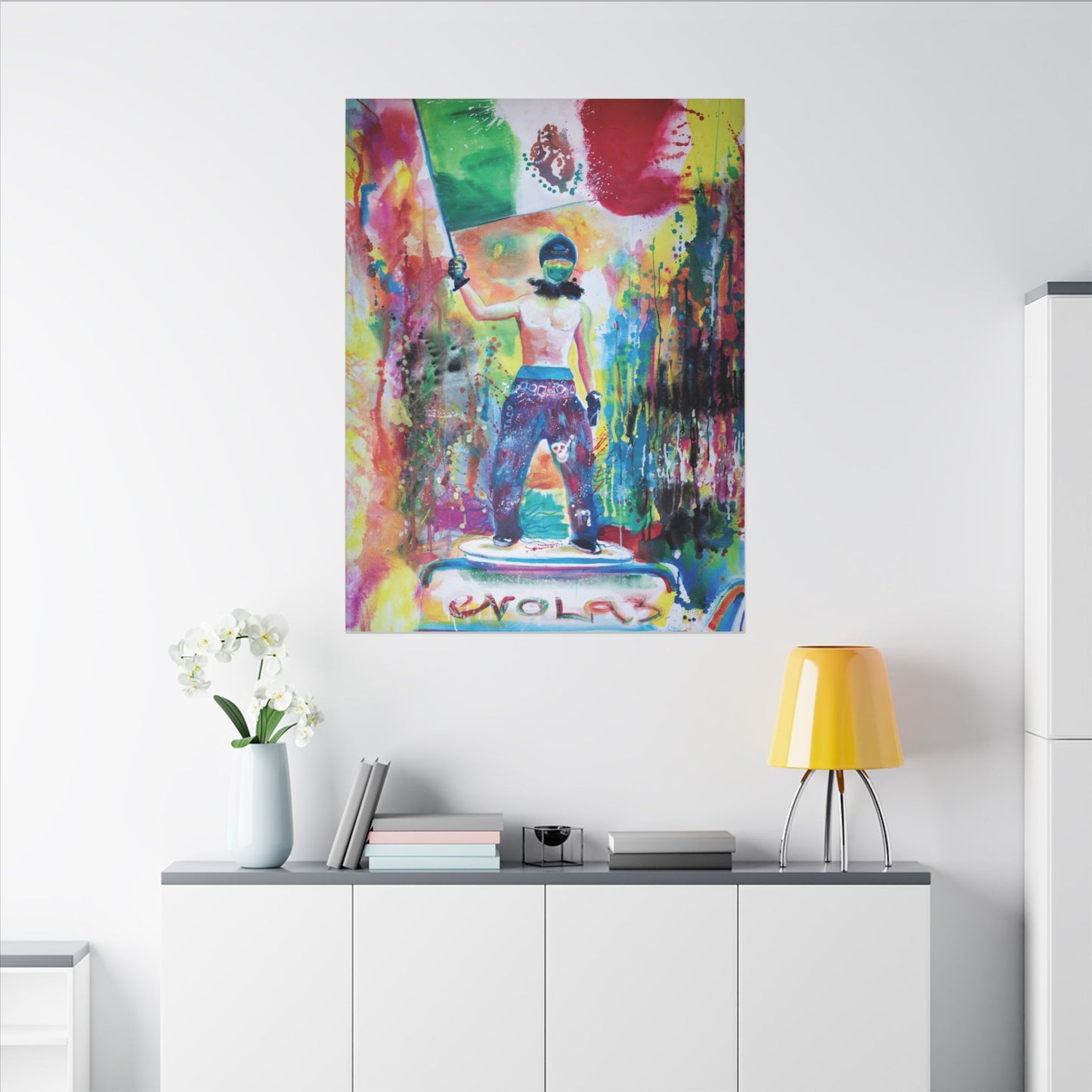 Impresión artística en lienzo "Resistir" 