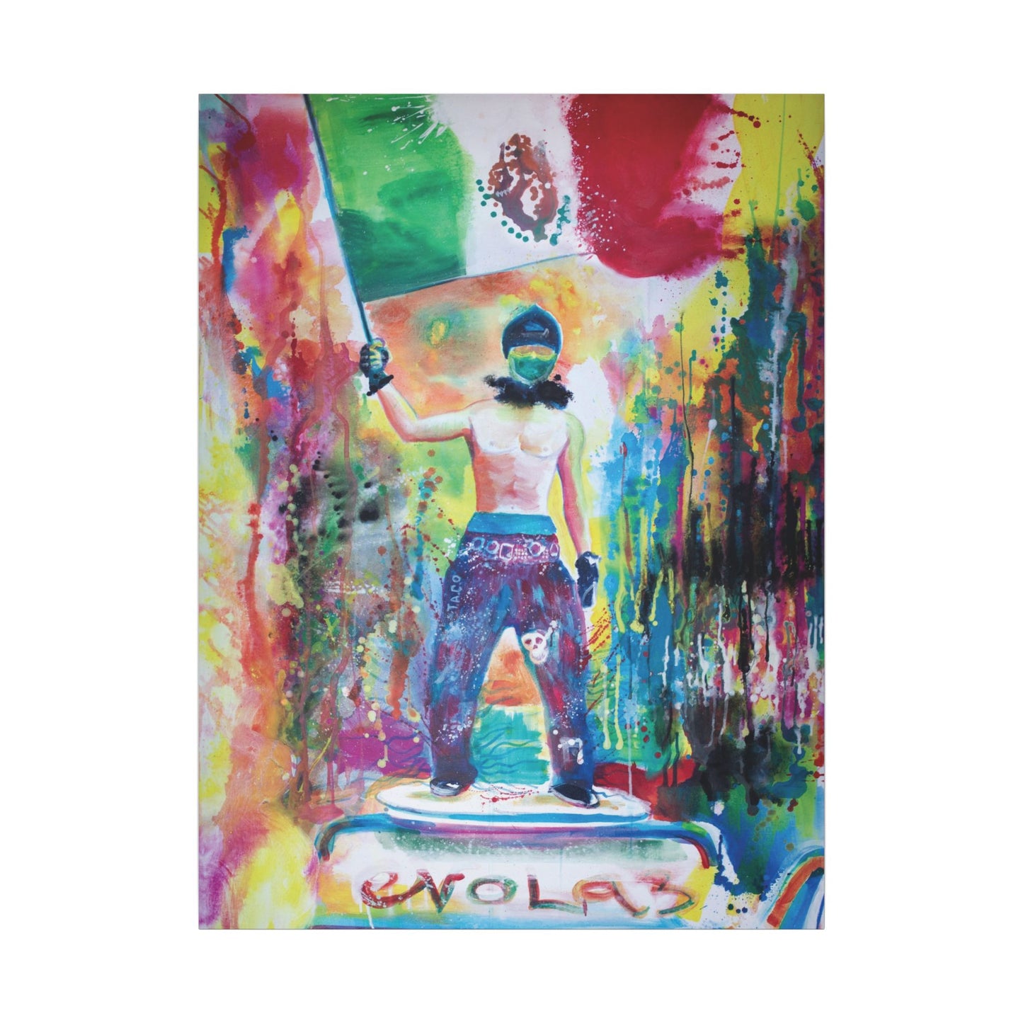 Impresión artística en lienzo "Resistir" 