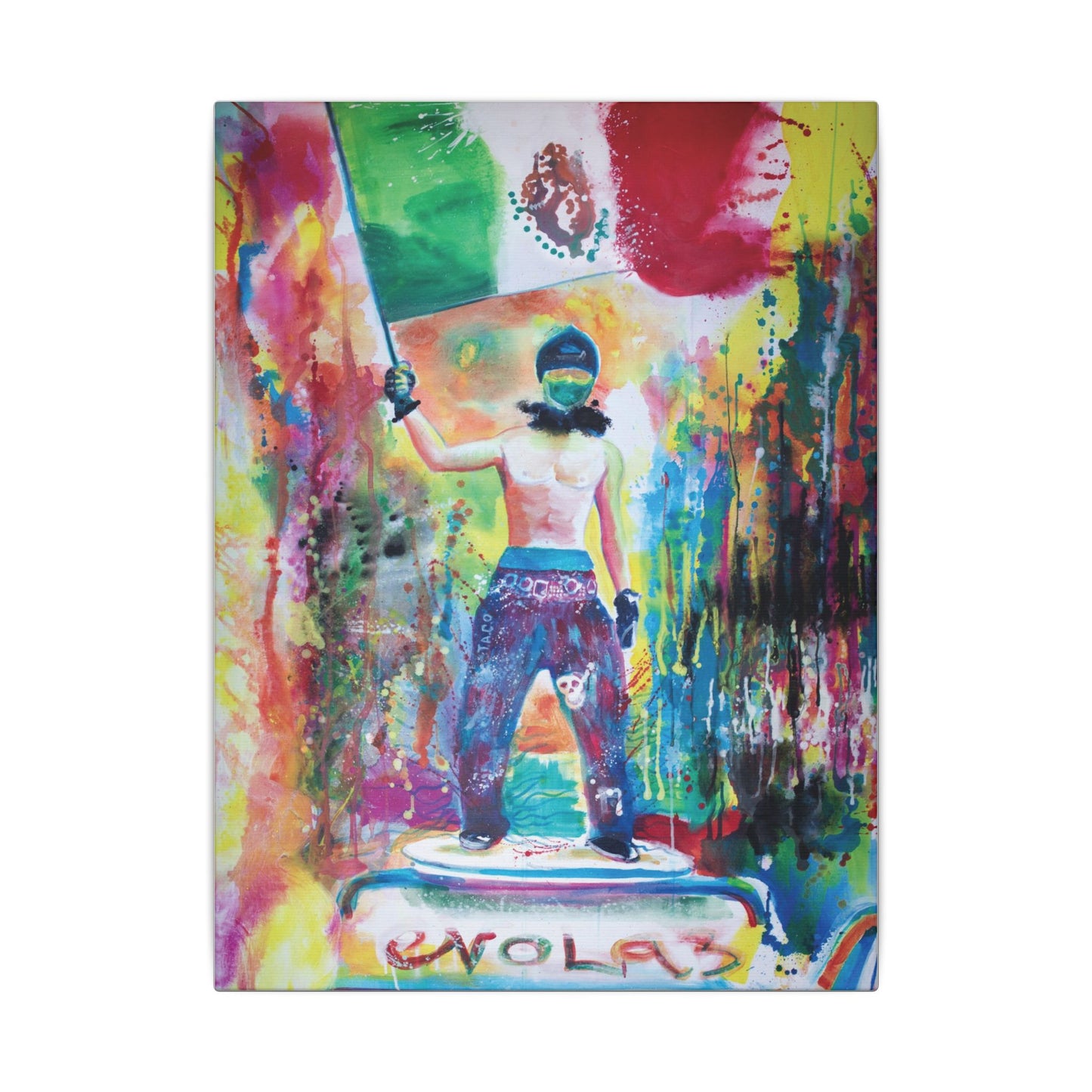 Impresión artística en lienzo "Resistir" 