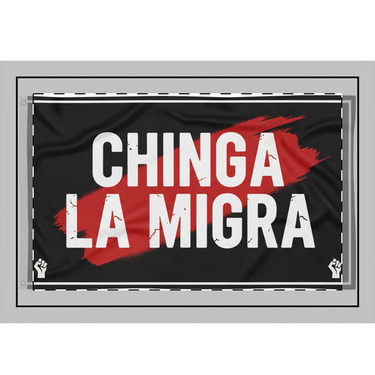 Hand Flag — “Chinga La Migra” Protest Flag (1 or 5-Pack)