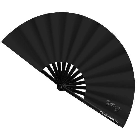 Abanico negro mate